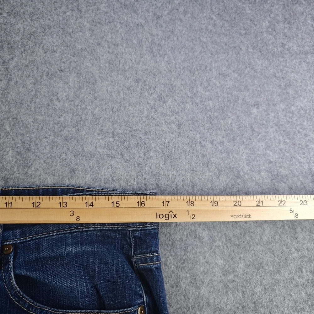 Paige Normandie Jeans Mens 34 Blue Medium Wash Slim Straight Leg Stretch Denim